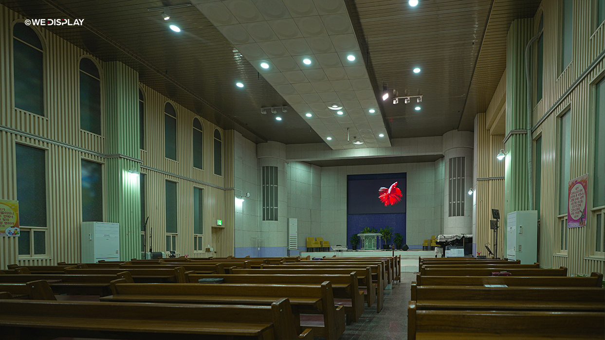 광주평화교회 예배당 본당 LED 스크린-06